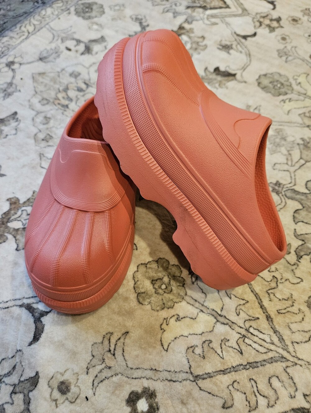Sorel Caribou EVA Clogs Women's Size 7 Coral Waterproof Lightweight Comfort